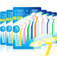 L kształt guma szczoteczka międzyzębowa czyszczenie zębów kij ząb ustne narzędzie stomatologiczne wykałaczka szczotka międzyzębowa dla dorosłych sprzedaż hurtowa 5